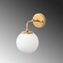 Opviq Horn - 12215 Lámpara de Pared Dorada